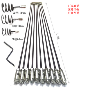 市郑管道疏通钢钎钎子刀头疏通杆大管道堵塞疏通条直管道疏通刀头