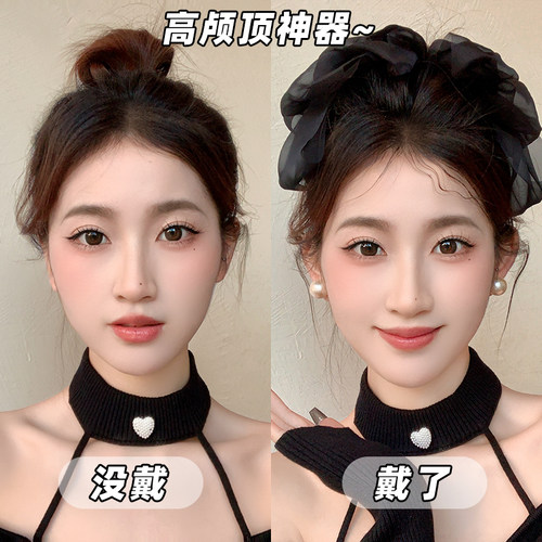 仙气！蝴蝶结发夹！网纱弹簧夹