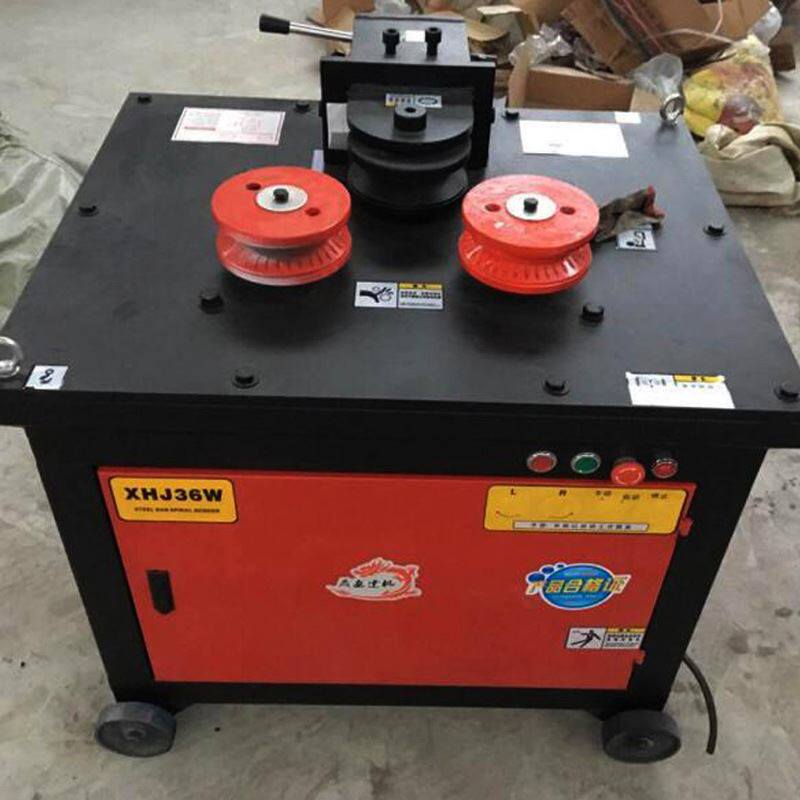 电动钢筋卷圆机 小型铁丝打圈机弯弧机 手动槽钢扁铁压圆机弯弧机