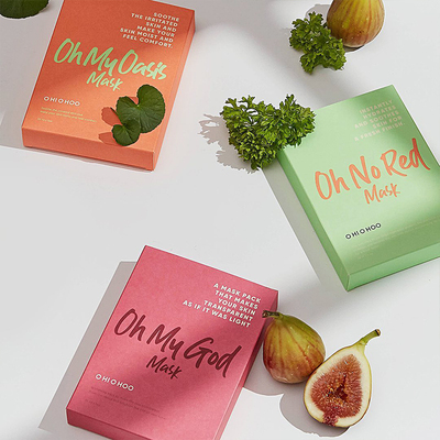 韩国OHIOHOO无花果亮白面膜5片提亮肤色改善暗沉舒缓保湿锁水
