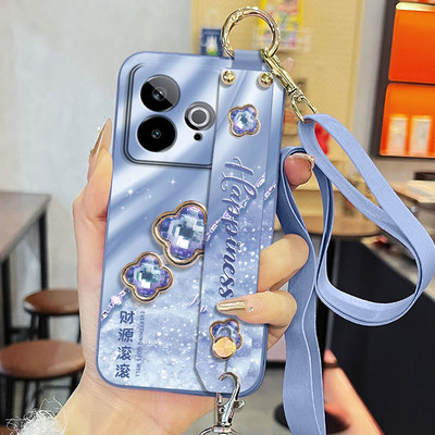 适用于realme真我Gt7pro竞速版手机壳RMX5090液态腕带支架软壳财源滚滚高级感背带保护套防摔全包直边男女款