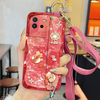 适用于iqooNeo6se手机壳neo6全包背带保护套V2199A幸运福袋女款防摔简约液态腕带支架软壳个性网红潮超薄时尚