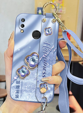 适用于荣耀Note10手机壳RVL-AL09液态腕带支架软壳财源滚滚高级感背带保护套防摔全包直边新款女款奢华男女款