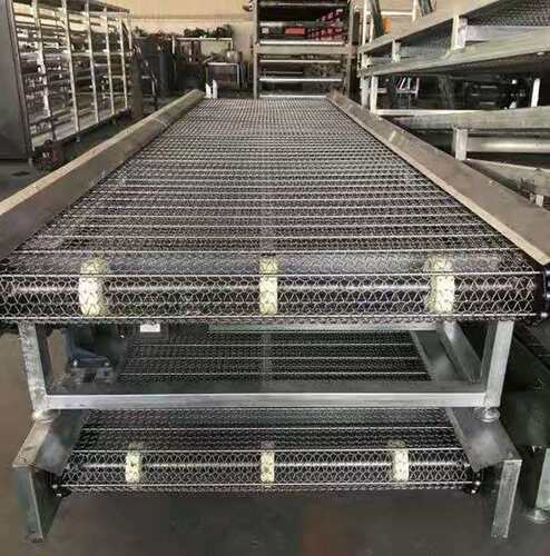 304不锈钢网链输送机传送机果蔬清洗多层链网式网带流水线传送带