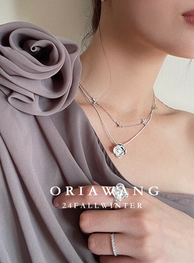 ORIAWANG 原创珠宝感 Flower Sculptures 花朵雕塑项链/戒指