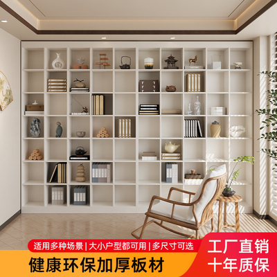洛霖定制书柜一体到顶省空间