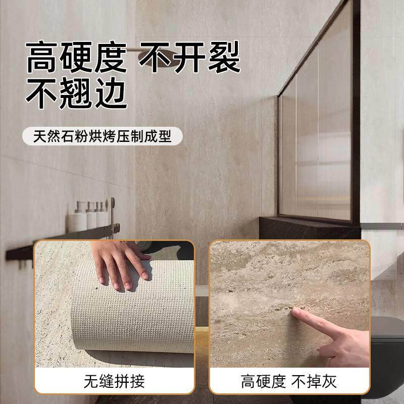 软石罗马白洞石超白3d洞石柔性石材仿石材饰面板软瓷软质瓷砖板材