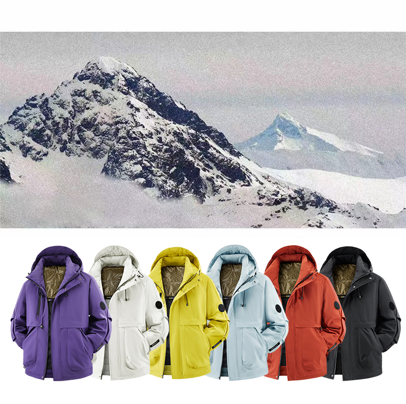 2598情侣款户外冲锋棉衣冬季加厚保暖休闲连帽棉服外套