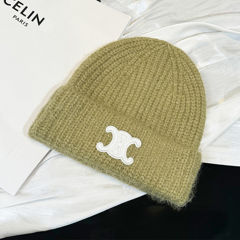 欧洲站皮标针织帽女冬季保暖冷帽