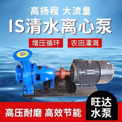 IS清水离心泵卧式单级吸ISR热清水泵三相大流量灌溉可柴油电力