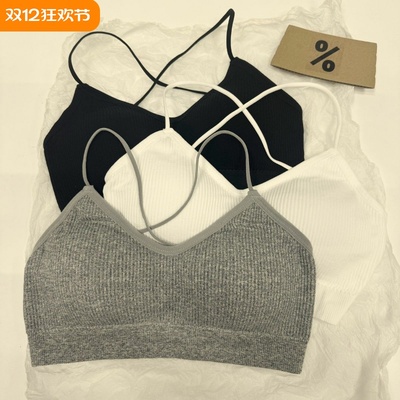 交叉吊带背心内搭运动美背2024夏