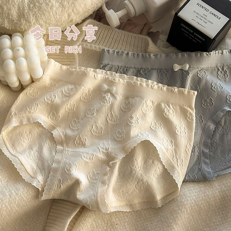 内裤女全棉抑菌档少女三角短裤女