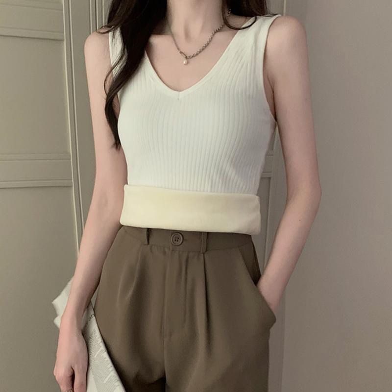 保暖背心加绒加厚内搭无痕吊带发热秋衣2023新款打底厚款上衣女,女装/女士精品,背心吊带,淘宝优惠券,粉丝福利购,淘宝优惠卷