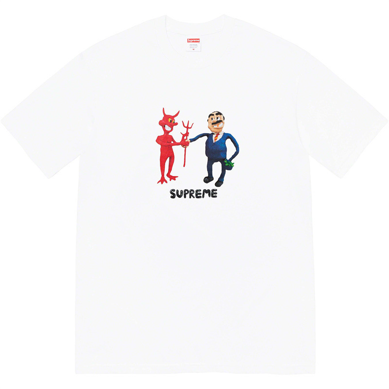 thumbnail for Trendy New arrival American Street Box Short Milan Cross Smoke Classic Loose Casual Easiest for match letter T-Shirt