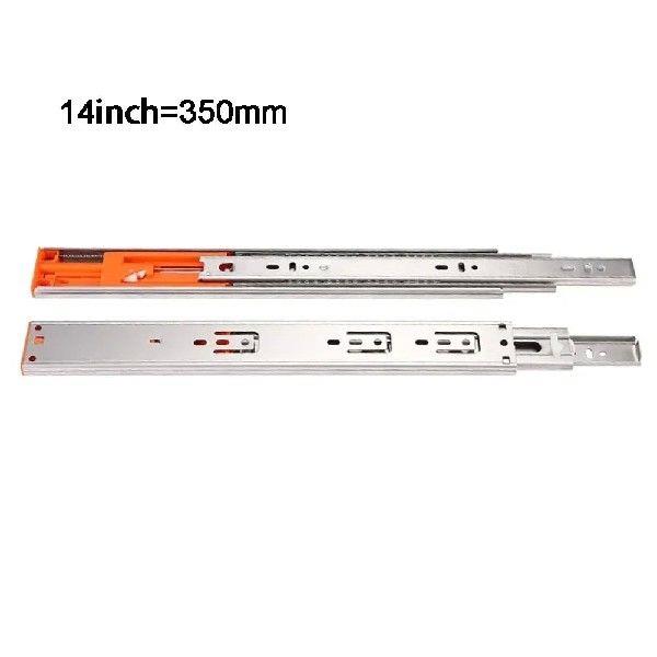 Drawer Rail 10~20Inch Cold Rolled Steel Drawer Slides Close