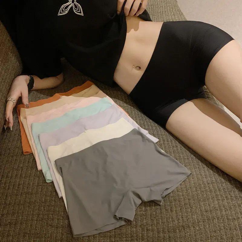 Ice Silk Seamless Underwear Summer Thin Women
