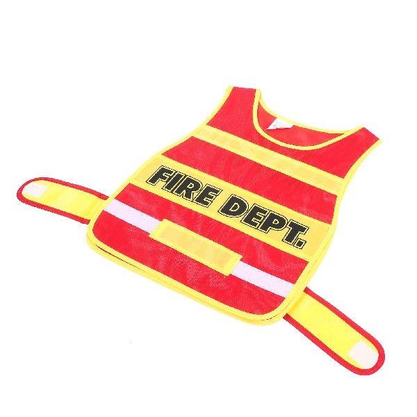 Children Fire Uniform Firefighter Costume Vest Kids Cosplay