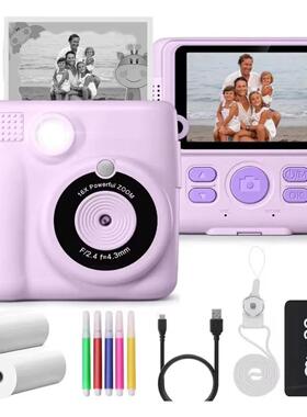 Instant Print Camera for Kids Mini Polaroid Camera Thermal P