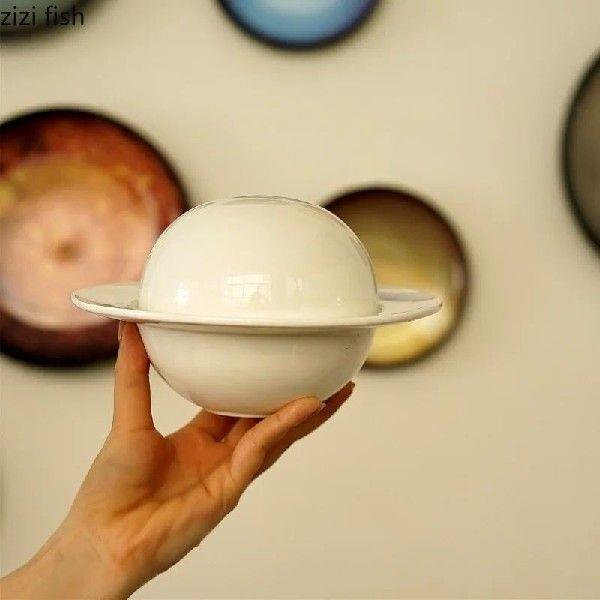 Planet Ceramic Bowl Straw Hat Plates Dinner Plate Soup