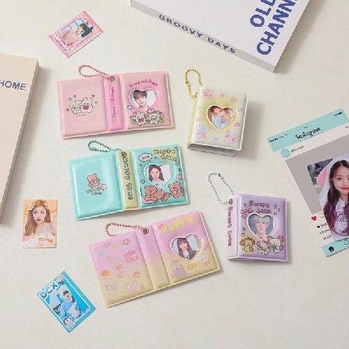 5.3*6.6cm Mini Photo Album PVC Transparent Name Card Holder