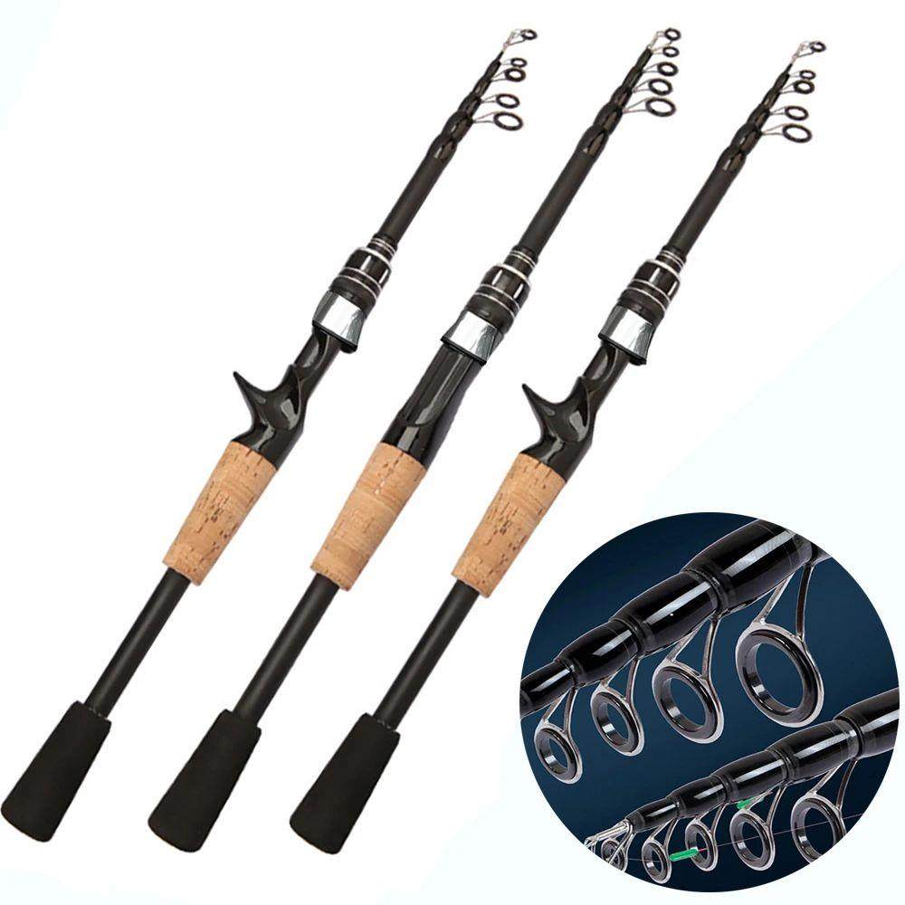 Telescopic Lure Rod 1.5M 1.8M 2.1M 2.4M Carbon Spinning Rod