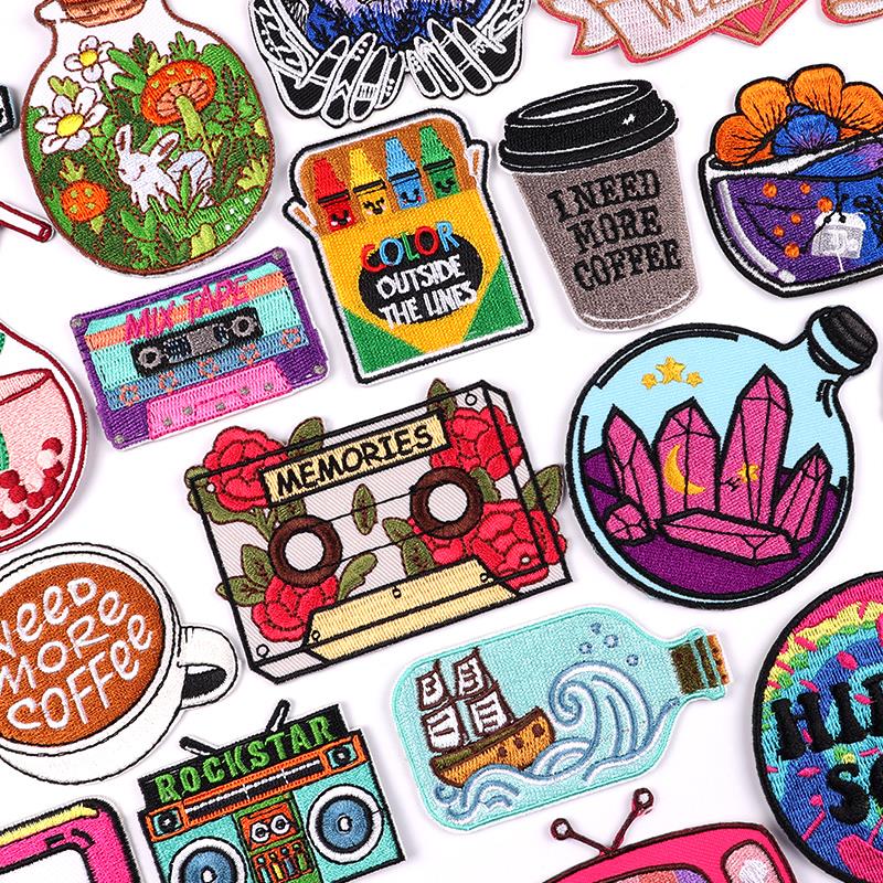 Cartoon Embroidery Patch Iron On Patches For Clothing DIY Ta