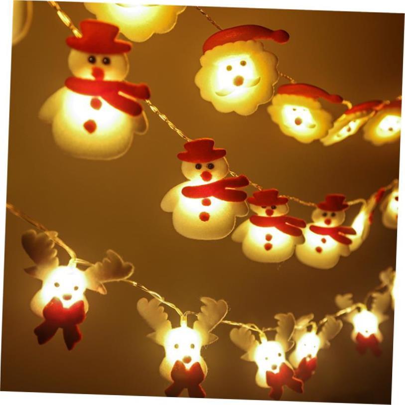 10LED String Lights Christmas Snowman Fairy Light Outdoor Ga