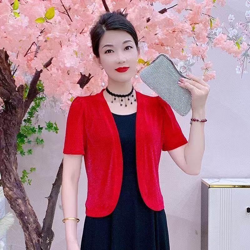 夏季防晒衣女短款冰丝开衫薄款外搭时尚小披肩显瘦百搭款大码坎肩