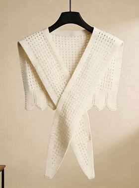 2026春夏多色针织镂空披肩女百搭