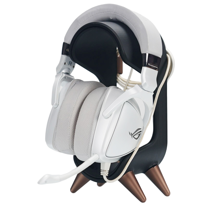 头戴式耳机桌面支架3D打印全面包裹耳麦收纳支架周边配件底置物托架多功能免打孔创意