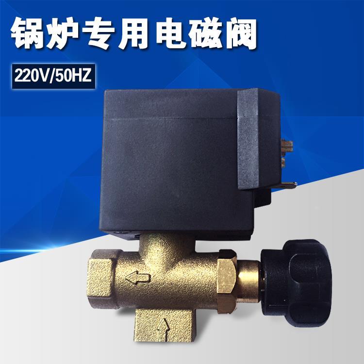 电加热蒸汽锅炉专用电磁阀 220V/50HZ 锅炉熨斗配件锅炉电磁阀配