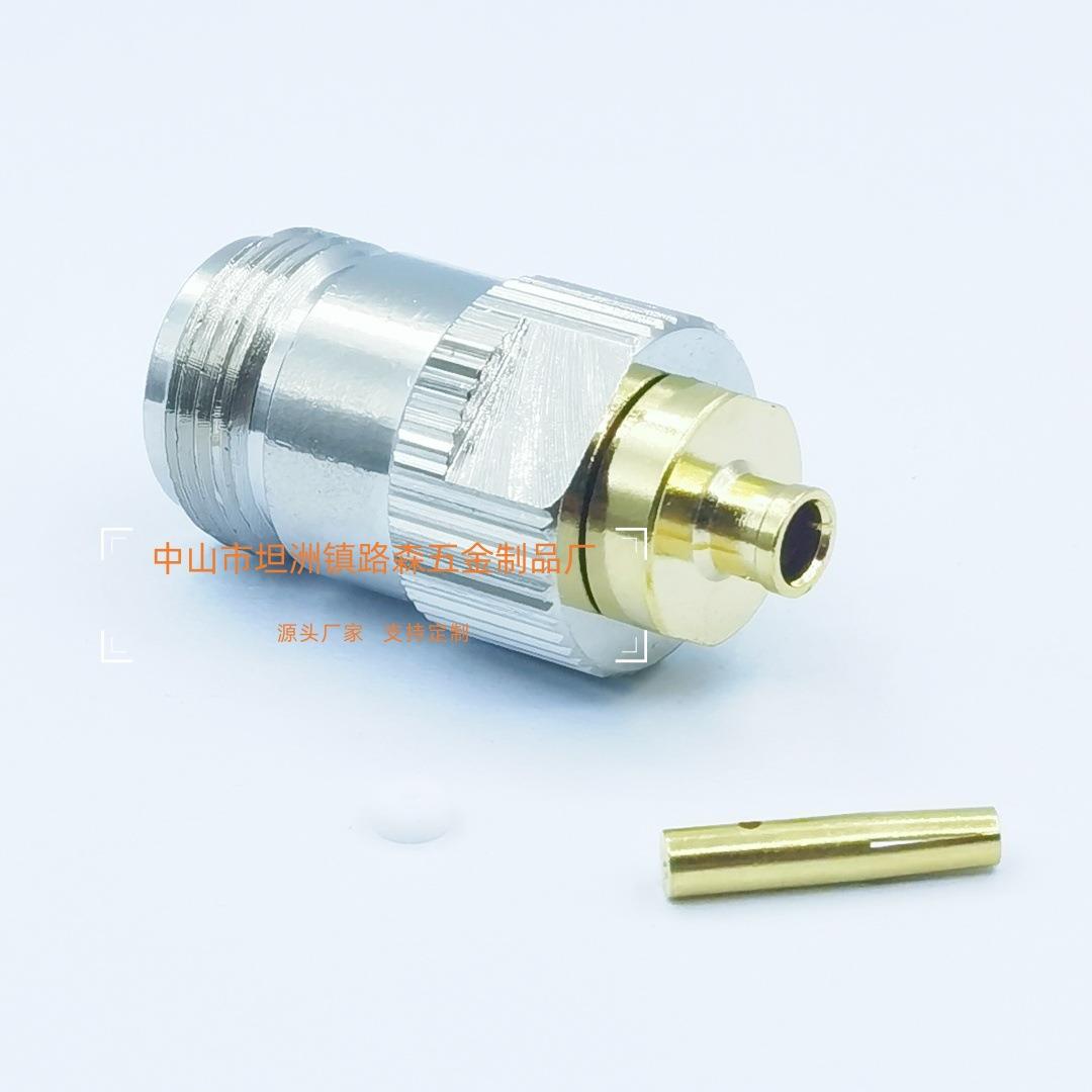 纯铜N头焊接式SS405/086射频线缆连接器