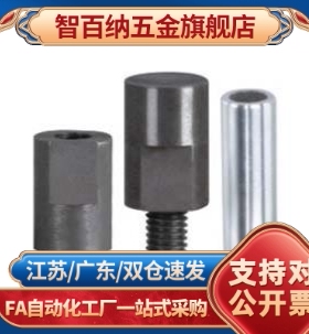 SPFAB STPAB支柱销 高度调整销平头前端止动螺丝型外螺纹型