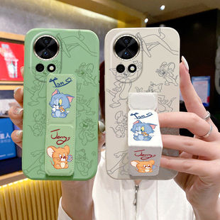 新款华为Nova13杰瑞手机壳nova12ultra磁吸折叠支架适用nova11猫和老鼠10Pro/9/8/7/6支架5Pro/4/3防摔硅胶壳