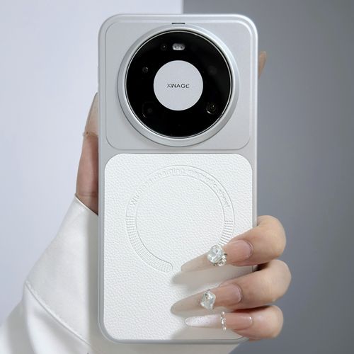 适用华为mate80手机壳磁吸mate70ppro荔枝皮纹mate60pro+防摔硬壳