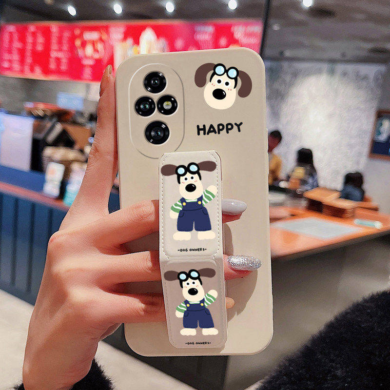 荣耀300Pro手机壳200掌门狗荣耀100防摔90GT背贴带支架80磁吸腕带荣耀80/70/60/50/30/20横竖屏桌面追剧神器