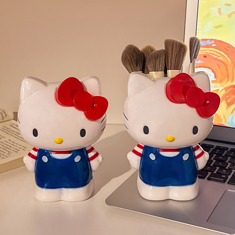 可爱化妆刷收纳筒创意笔筒收纳盒