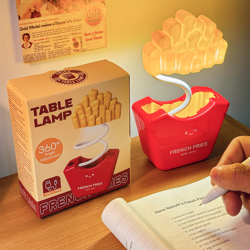 创意可爱薯条汉堡包小夜灯氛围灯