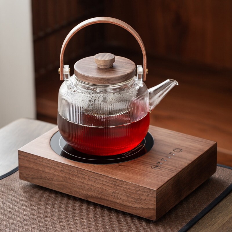 翊博超薄电陶炉煮茶器玻璃烧水壶