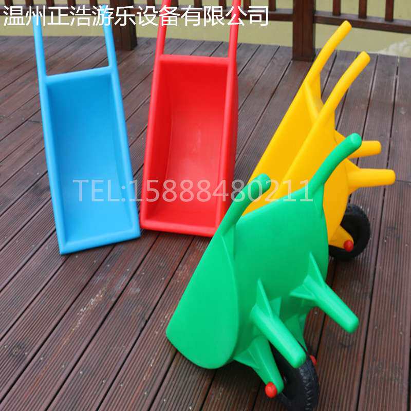 幼儿园独轮小推车玩具感统独轮手推车儿童翻斗车塑料平衡车加厚款