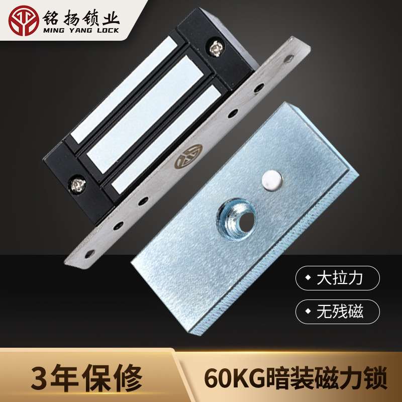 单门磁力锁电子锁机柜抽屉锁明装门禁报系统防水磁锁电插锁嵌入式
