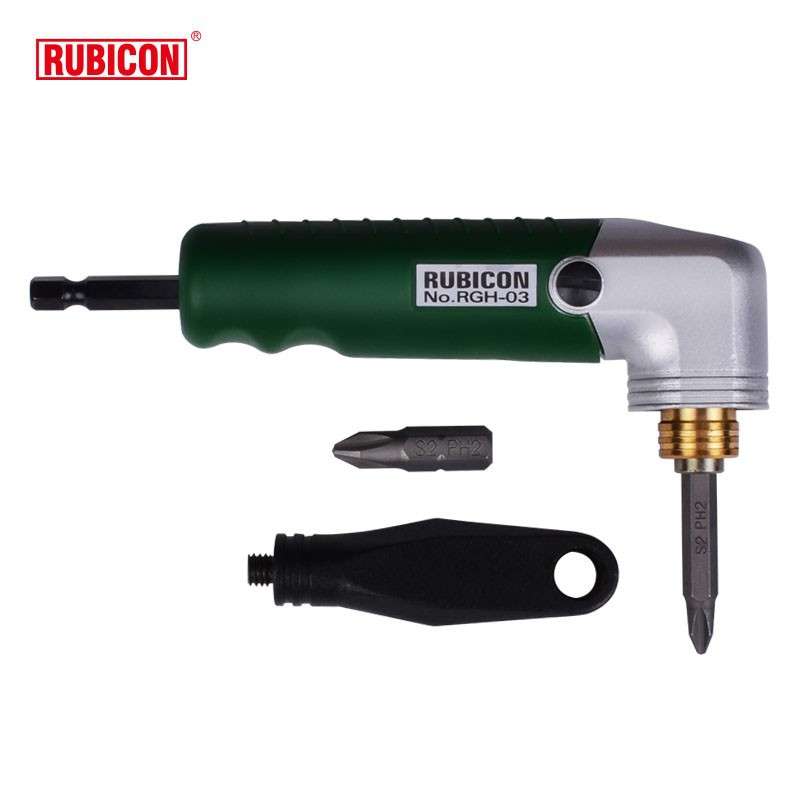 原装进口RUBICON罗宾汉弯型螺丝起子转接头RGH-03手动工具