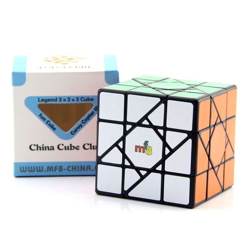 MF8太阳三阶魔方捆绑黑色 Sun Cube (Bandaged)魔方吧高难度收藏