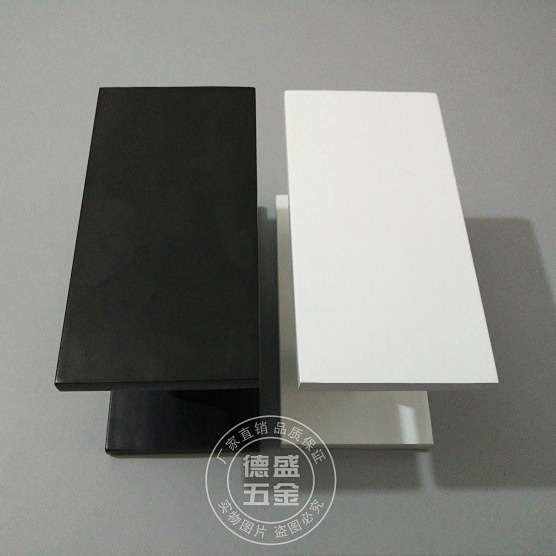 方形黑白色玻璃门拉手大门拉手现代简约实木门店推拉门把手工业风