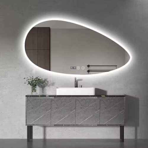 Water Drop Shape led Lighting  smart Bathroom Art Mirror