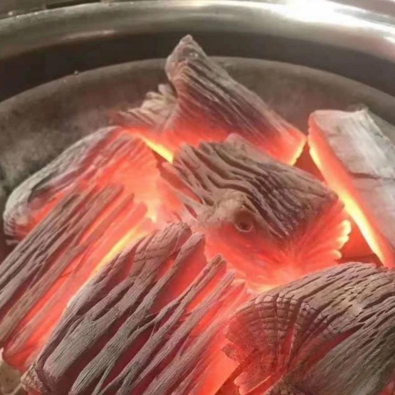 青冈木炭青钢炭去皮青杠炭菊花炭野炊烧烤炭露营炭户外烧烤灶具用