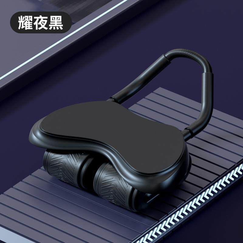四轮新款健腹轮大板肘撑可计数家用多功能腹肌训练器健身器材