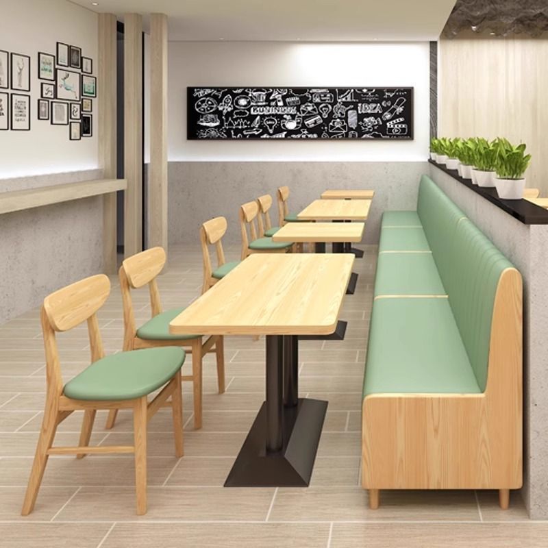 奶茶店面馆卡座沙发餐饮店汉堡小吃餐厅快餐烧烤店桌椅组合包邮