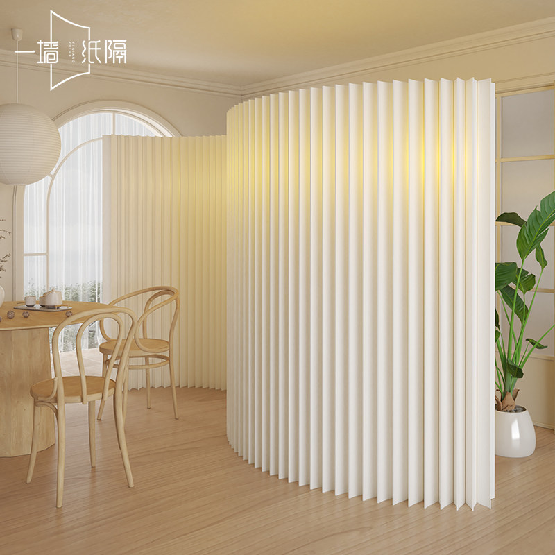 屏风隔断发光办公室纸隔断假墙卧室分割挡板商用美容院背景墙定制