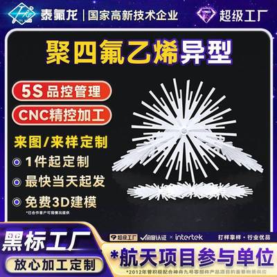 聚四氟乙烯异形件PTFE非标塑料异形件pvdf聚偏二氟乙烯特铁氟龙PP